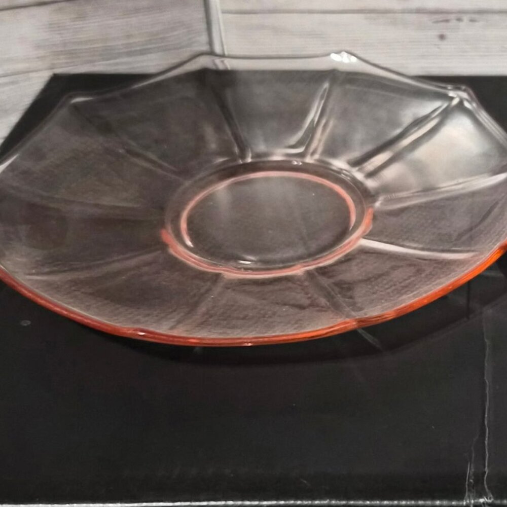 Pink Depression Glass Plates
